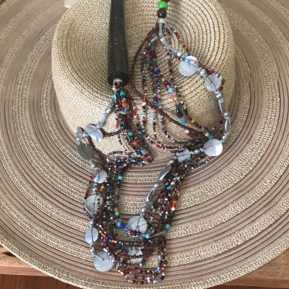 Beaded necklace.